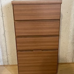 ４段チェスト　収納タンス　木目調　美品