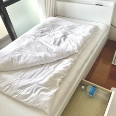【シングルベッドセット】使用半年の美品！¥10,000