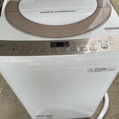 洗濯機7kg  SHARP ES-KS70T 2018年製