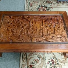 【最終値下げ】座卓　中国の工芸テーブル