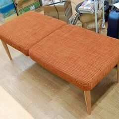 4人掛けダイニングセット 幅160×奥79×高65cm ベンチ2台 3点セット レッド系 食卓セット 札幌市 清田区 平岡