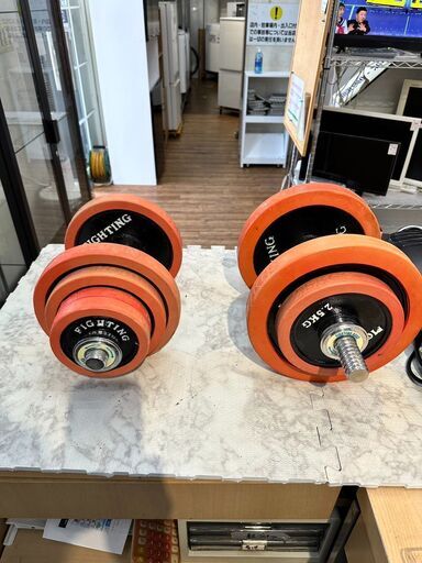 【超目玉枠】 ダンベル (プレート）1.25㎏×4枚 5kg×2枚 2.5kg×4枚 ウエイトトレーニング