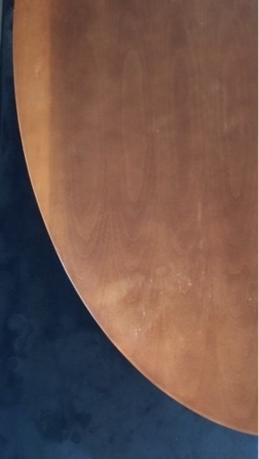 【値下げ】脚折れ式天然木のフロアテーブル・幅135cm