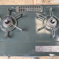 リンナイ　ガステーブル LPガス KG35NBKL  2022年製　【i3-1016】