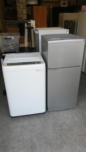 送料無料セット23⭐配送と設置は無料サービス⭐AQUA冷蔵庫109L＋Panasonic洗濯機5kg