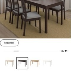 IKEA伸長式テーブル, 2 *チェア , 1 *ベンチ ¥ 5000