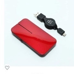 ミヨシ MCO USBフラットマウス レッド SRM-MA02/RD