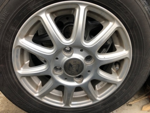 タイヤ、ホイール 夏タイヤ4本ホイールセット 155/65R13 軽自動車