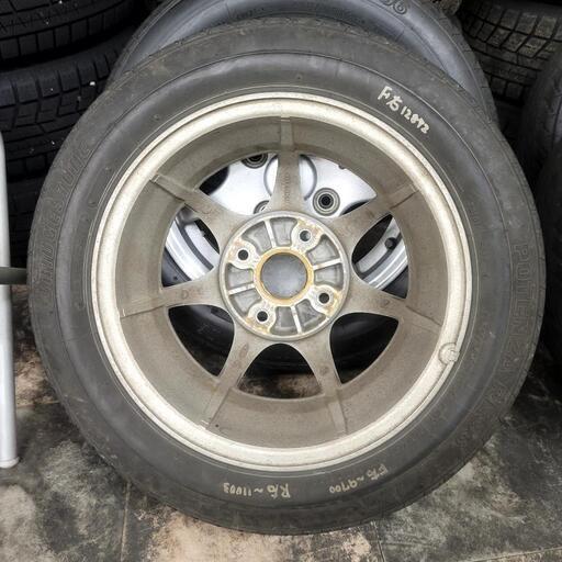 カプチーノ 純正ホイール 14インチ 5j ブロンズ塗装 タイヤ付き 4本セット