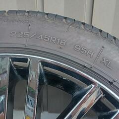 210ｸﾗｳﾝ純正ｽﾊﾟｯﾀﾘﾝｸﾞ18ｲﾝﾁ4本