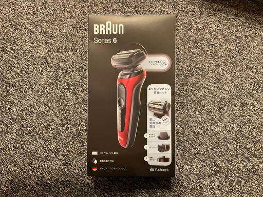 新品！BRAUNブラウンシリーズ6・60-R4500CS  レッド