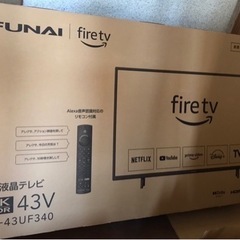 【新品】43V型　4Kチューナー搭載スマートTV  FL43UF340
