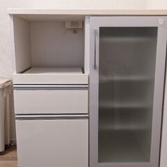 ニトリ　ミニ食器棚　キッチンカウンター
