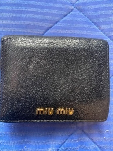 miumiu バイカラー　折り財布