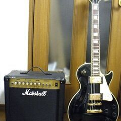 ギターとアンプのセット【レスポールカスタムタイプとMarshal...