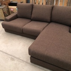 ニトリ コーナーソファ L字 ブラウン  