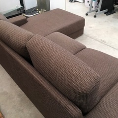 ニトリ コーナーソファ L字 ブラウン  