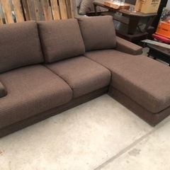 濱の4番さん専用】 ブラウンレザーL字型ソファ ニトリ