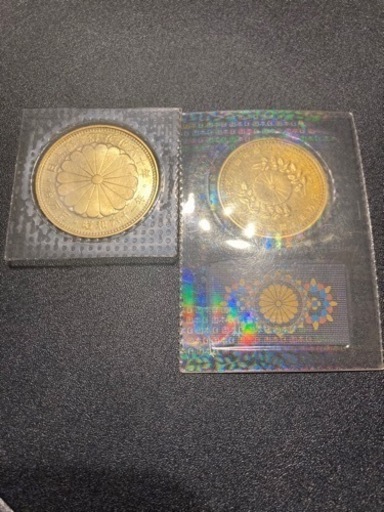 天皇在位60年、皇太子成婚記念金貨 天皇在位60年、皇太子成婚記念金貨