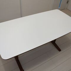 カリモク60 カフェテーブル 白