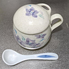 ◆決定◆　蓋物 茶碗蒸し用の器 5個セット スプーン付き