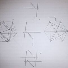 1/6回 Tensegrity model creation study session Kansai 1/6回シリーズ テンセグリティ モデル 作成の勉強会  − 大阪府