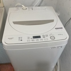 【大阪市生野区引き取り希望】SHARP ES-GE4D 洗濯機譲ります。 大阪市生野区引き取り希望】SHARP ES-GE4D 洗濯機譲ります。