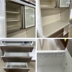 J1709 ニトリ NITORI  アルミナ2 100KB 食器棚  キッチンボード キッチン収納 クリーニング済み 新品参考価格74,900円 J1709 ニトリ NITORI アルミナ2 100KB 食器棚 キッチンボード キッチン