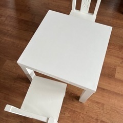 【受渡し決定】IKEA子供のテーブルとイスセット