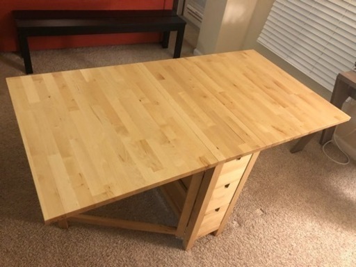 IKEA ノールデン　折り畳み可能なダイニングテーブル