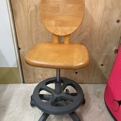 【21日受け渡し予定あり】木製チェア 回転椅子