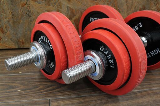 hiro　FIGHTINGROADダンベル　50KG（片手25kg×2個） hiro FIGHTINGROADダンベル 50KG（片手25kg×2個） hiro
