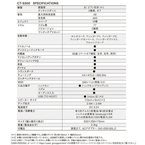 casiotone 61鍵盤 島村楽器限定 美品 キーボード 電子ピアノ