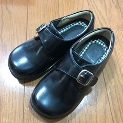 （決定）子供靴　フォーマルシューズ　16.5〜17cm   ブラ...
