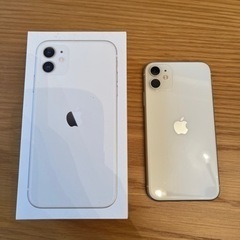 【美品】iPhone11 64GB ホワイト 本体 SIMフリー...