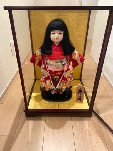日本人形 市松人形 秀月 ガラスケース付き | hshn.org