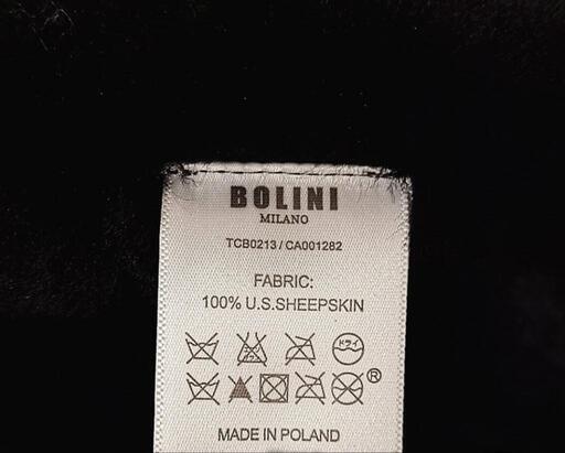 新品ポーランド製 BOLINI 最上級羊革ムートン防寒 レザージャケット