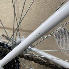 クロスバイク ホワイトパープル✨