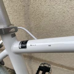 クロスバイク ホワイトパープル✨