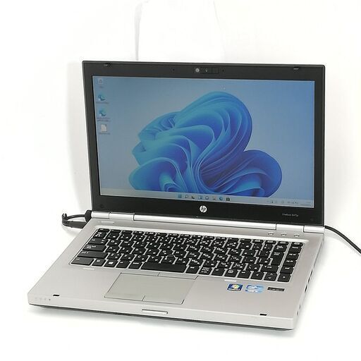 保証付 即使用可 Wi-Fi 14型 ノートパソコン HP 8470p 中古美品 第3世代Core i5 4GB DVDRW 無線 Bluetooth カメラ Windows11 Office