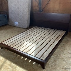 【成約済み】シーリー  ワイドダブルベッド モノグラム5000  木製フレームとマットレス Sealy