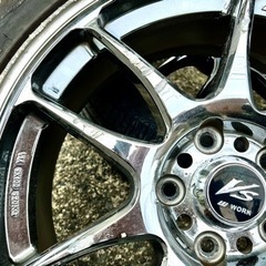 WORK EMOTION ワークエモーション KAI/N 18×7.5J＋48 pcd114.3 5穴 メッキホイール4本セット