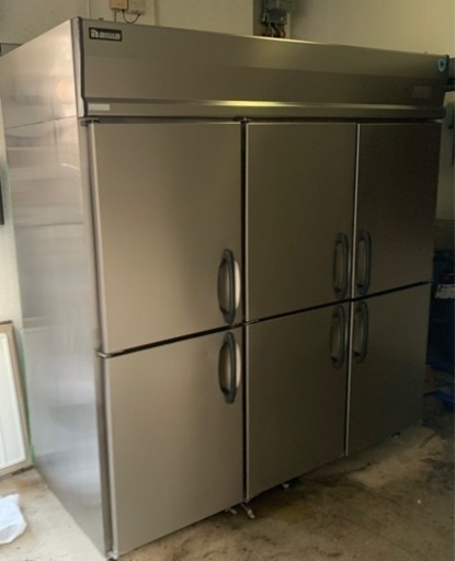 【動確済み】大和冷機 ダイワ 業務用冷蔵庫 1229L 大型 653-HC 三相 200V 6枚扉 厨房機材 厨房機器 店舗用品 6ドア 縦型 大型冷蔵庫 大容量