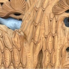 松と鷹の欄間 二つを組み合わせて一つの絵になる 右側