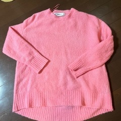【ネット決済・配送可】ZARA暖かいピンクセーター