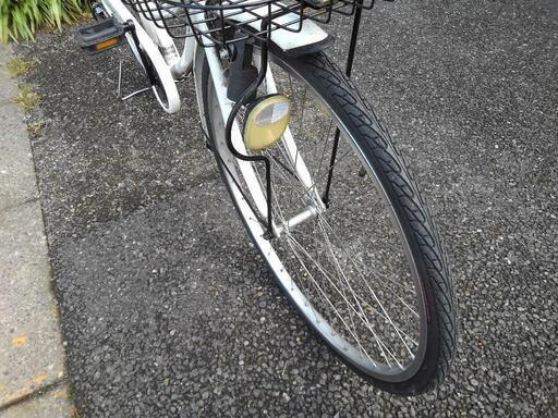中古自転車2259 前後タイヤ新品！ 26インチ 6段ギヤ ダイナモ