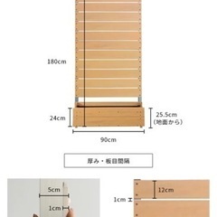 目隠しフェンス　プランター　新品未使用未開封