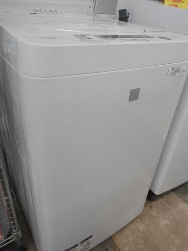 SHARP　全自動洗濯機　ES-G4E5　2018年製　4.5㎏