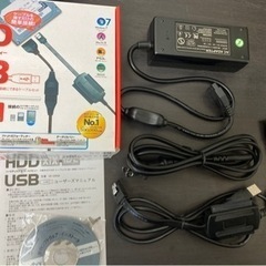 【中古品】HDD USB UD-500SA ケーブルセット