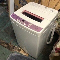 【リサイクルサービス八光　田上店　安心の3か月保証　配達・設置OK】AQUA 全自動洗濯機  ピンクカラー AQW-KS6E 　6㎏